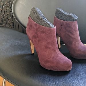 Booties, suede